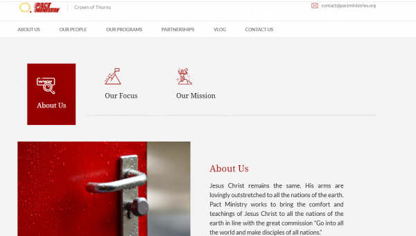Pact Ministries Website
